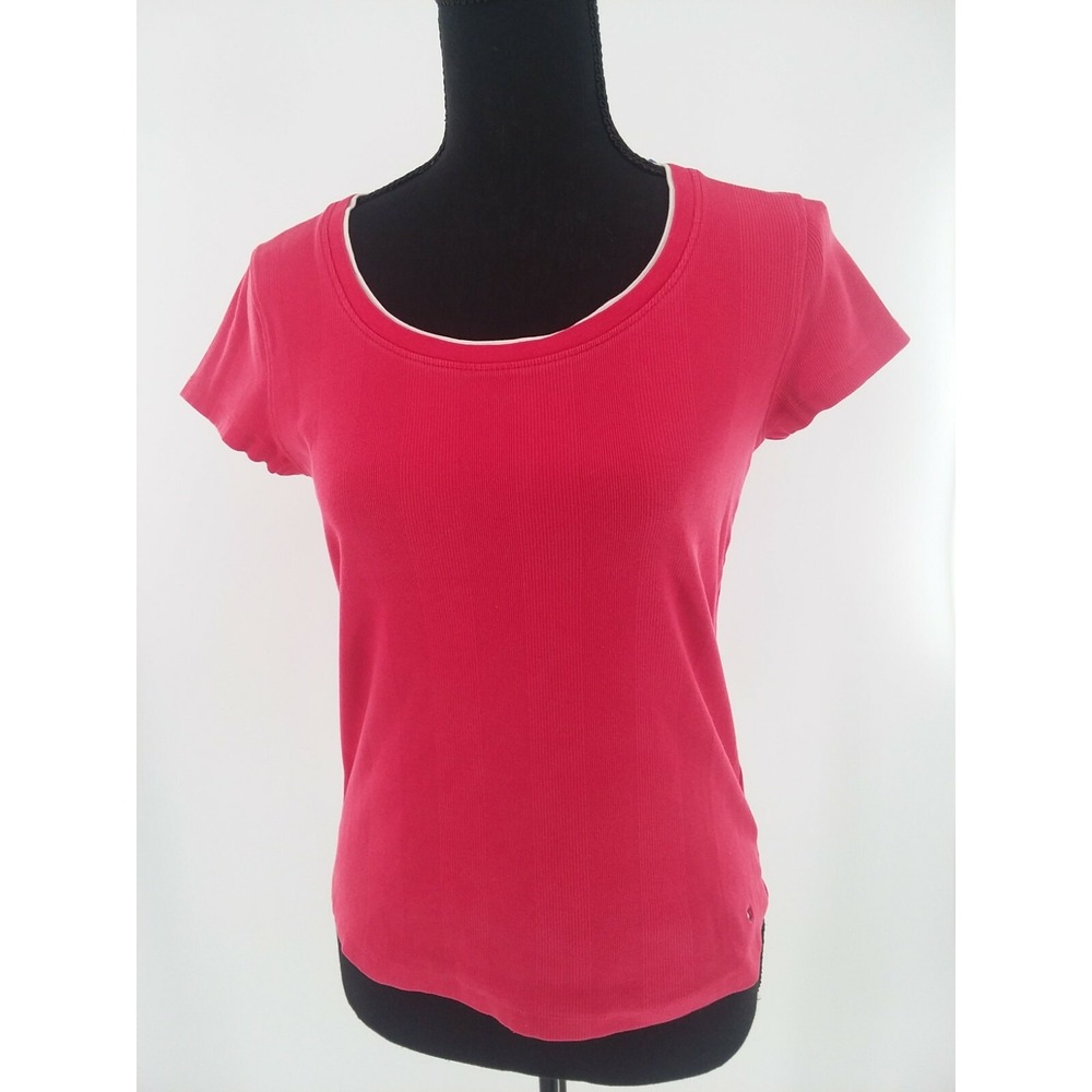 Tommy Hilfiger Watermelon & White Top Size Medium